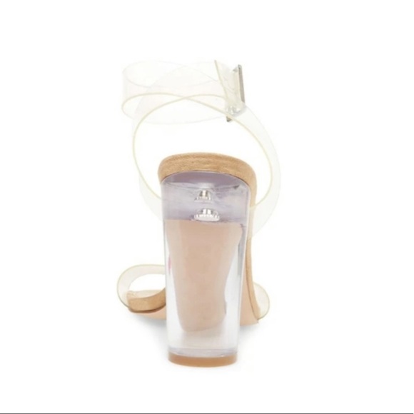 STEVE MADDEN CLEAR SEXY STRAPPY HEELS - Picture 3 of 12